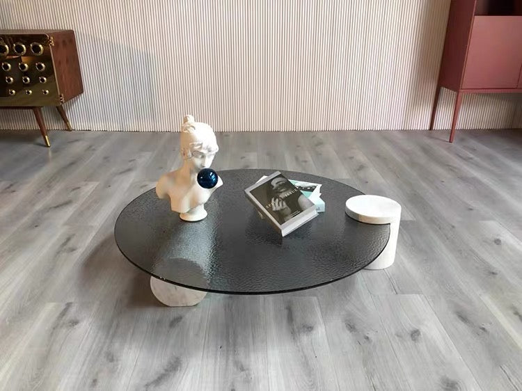 Modern Fused Glass Coffee Table