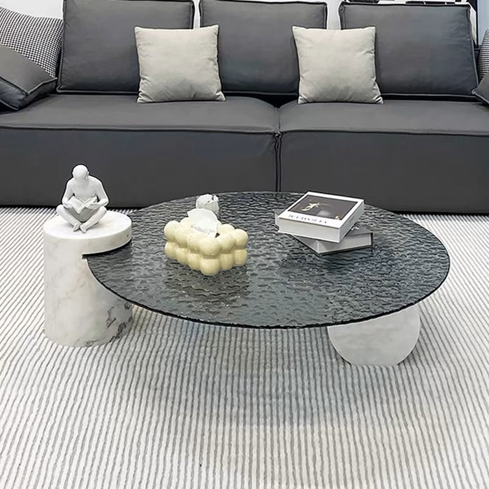 Modern Fused Glass Coffee Table