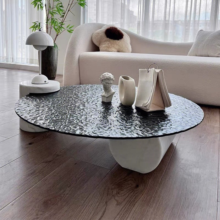 Modern Fused Glass Coffee Table