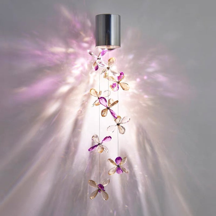 Modern Floating Flower Crystal Wall Sconces