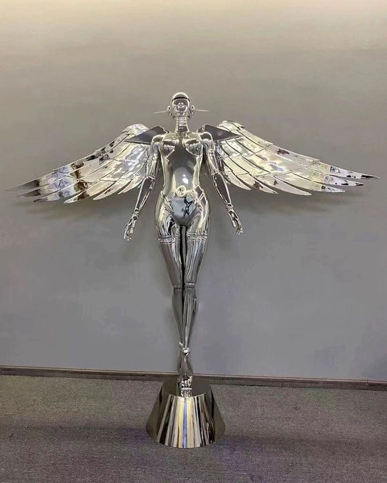 Art Design Flying Angel Statue Floor Lamp