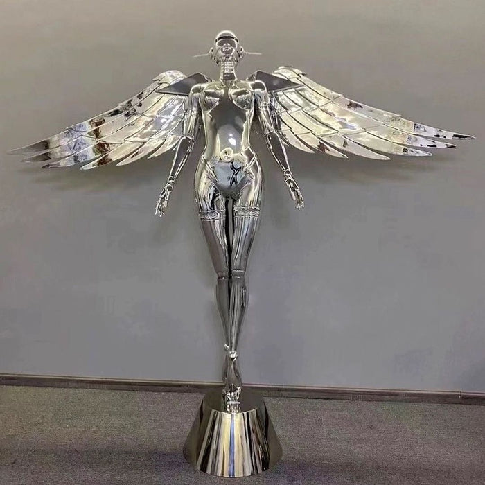 Art Design Flying Angel Statue Floor Lamp