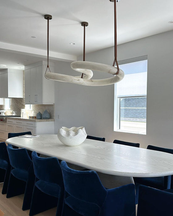 Modern Infinity Alabaster Pendant Lamp for Low-ceiling