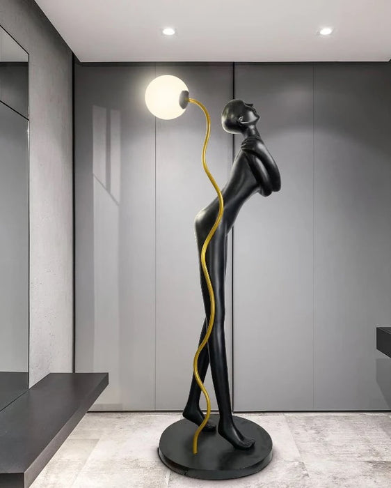Charming Human Art Sculpture Floor Lamp