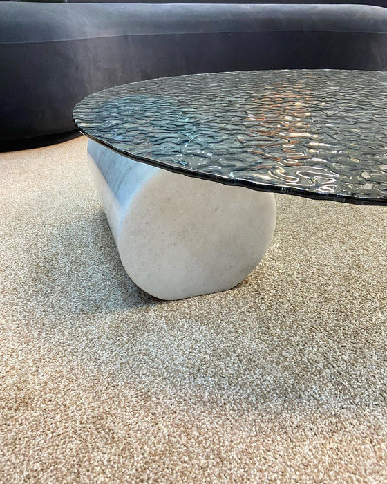 Modern Fused Glass Coffee Table