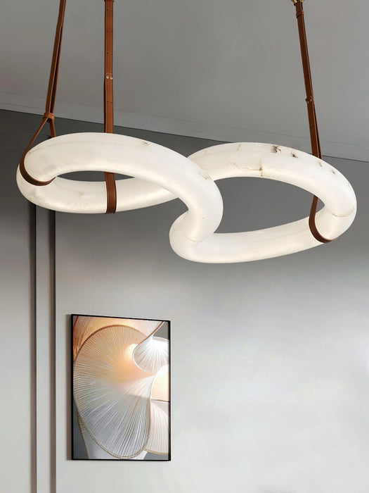 Modern Infinity Alabaster Pendant Lamp for Low-ceiling