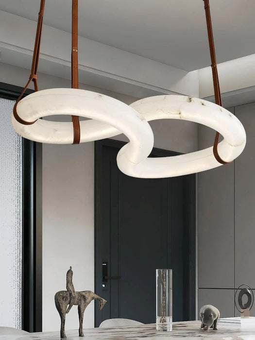 Modern Infinity Alabaster Pendant Lamp for Low-ceiling