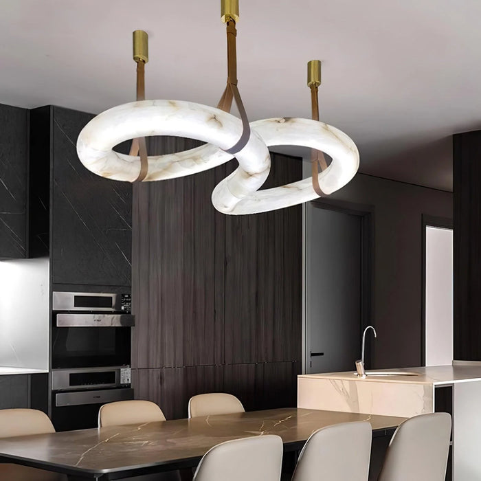 Modern Infinity Alabaster Pendant Lamp for Low-ceiling