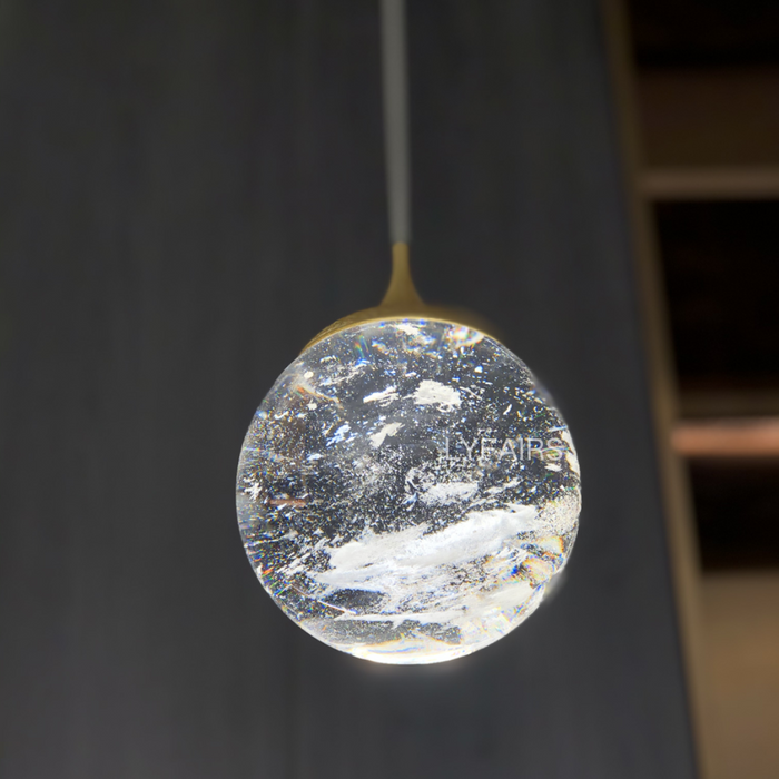 Modern Crystal Ball Pendant for Bedside/Dining Room/KItchen Island