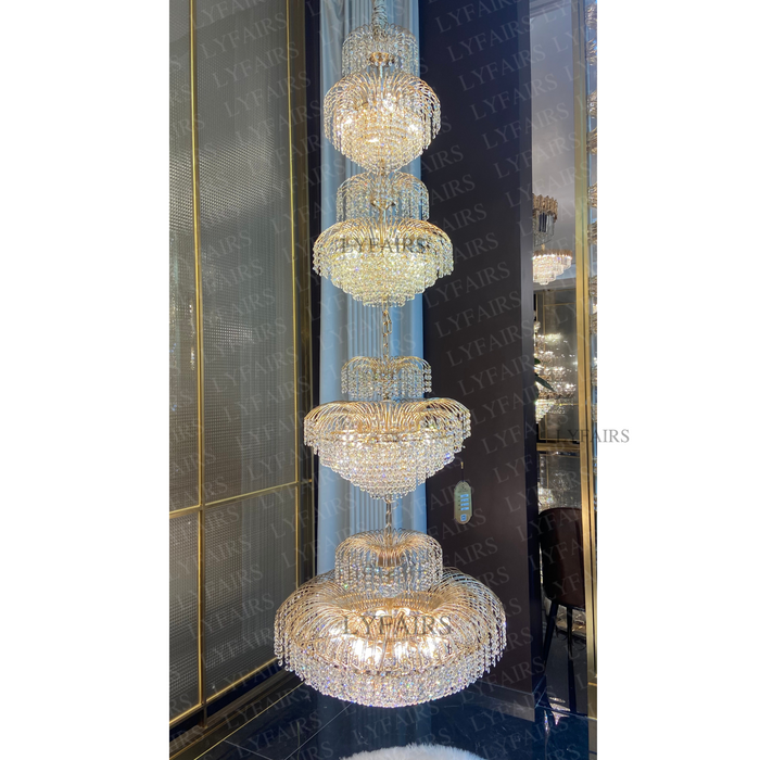 Luxury Fortune Tree Crystal Chandelier for Living Room/Staircase/Foyer