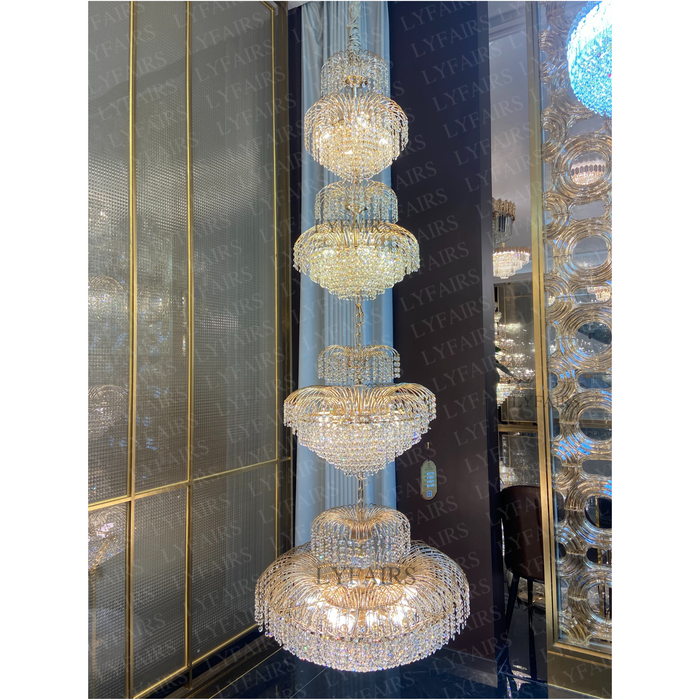 Luxury Fortune Tree Crystal Chandelier for Living Room/Staircase/Foyer