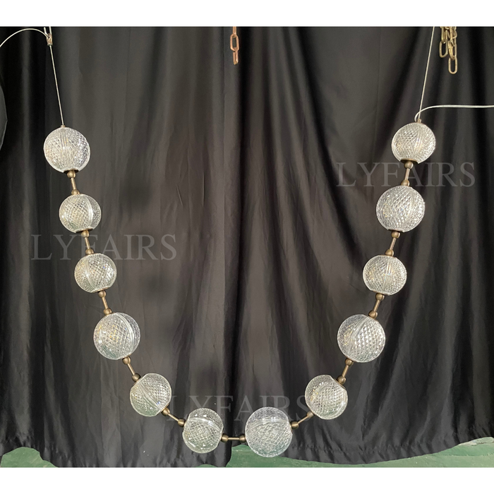 Modern Creative Pearl Necklace Chandelier for Living Room/Staircase/Foyer/Entryway