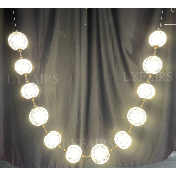 Modern Creative Pearl Necklace Chandelier for Living Room/Staircase/Foyer/Entryway