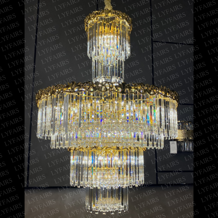 Luxury Empire Wreath Crystal Chandelier for Living Room/Staircase/Foyer