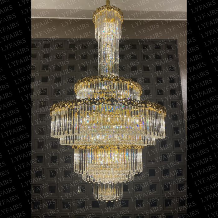 Luxury Empire Wreath Crystal Chandelier for Living Room/Staircase/Foyer