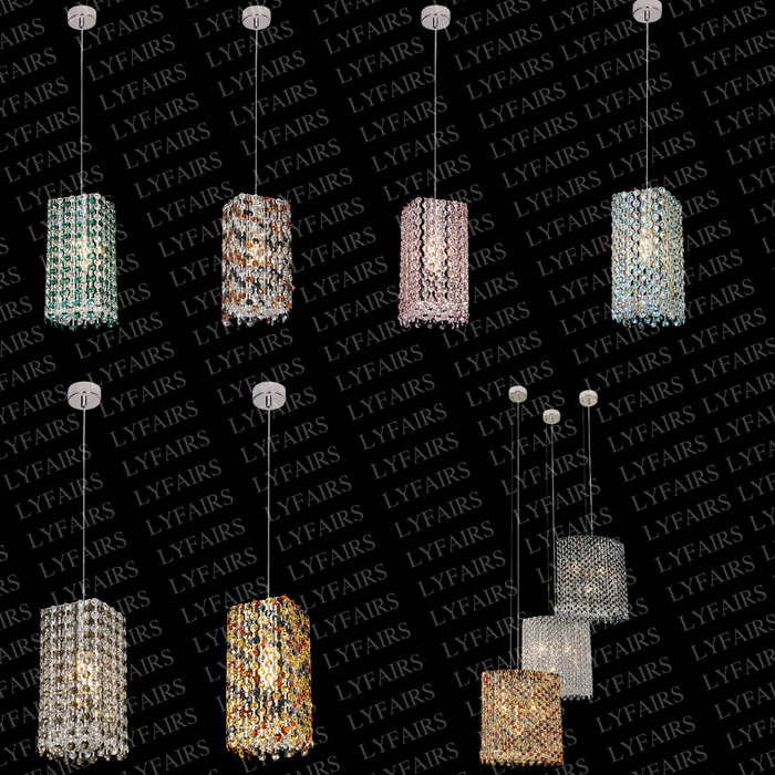 Luxury Crystal Beads Pendant Light Fixture for Dining Room