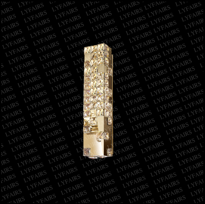 Modern Pixel Cube Crystal Wall Sconce