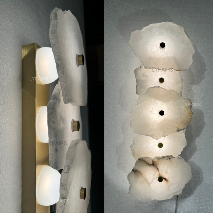 Modern Alabaster Wall Sconce