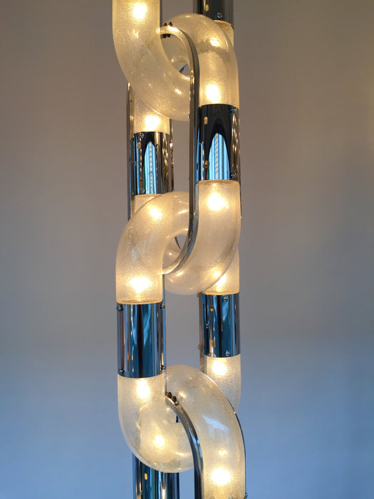 Modern Art Design Glass Chain Chandelier