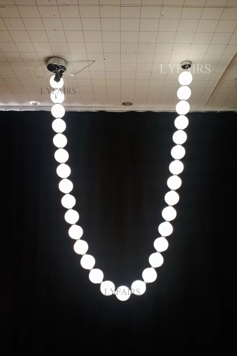 Modern Creative Pearl Necklace Chandelier