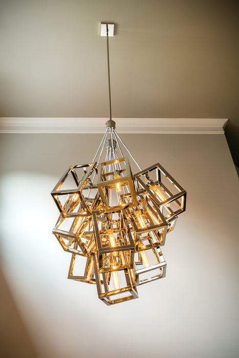 Modern Cube Cluster Chandelier for Living Room/Staircase/Foyer