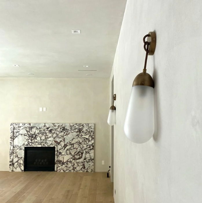 Modern Pears-inspired Frosted Glass Wall Lamp