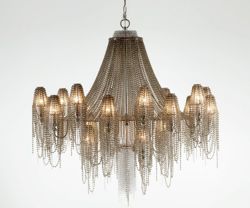 Luxury Crystal Tassel Chandelier for Living Room