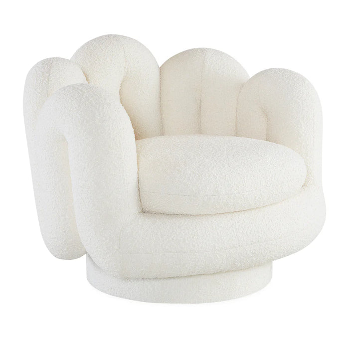 Cozy Floral Swivel Lounge Chair