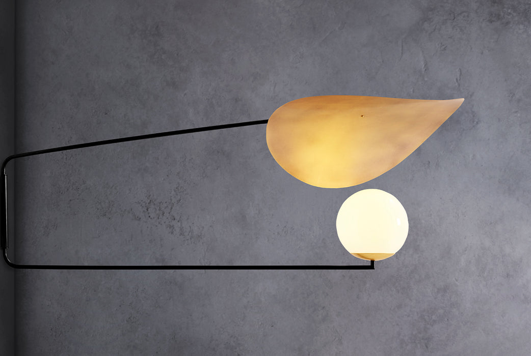 Minimalist 2-Arm Hat Wall Lamp