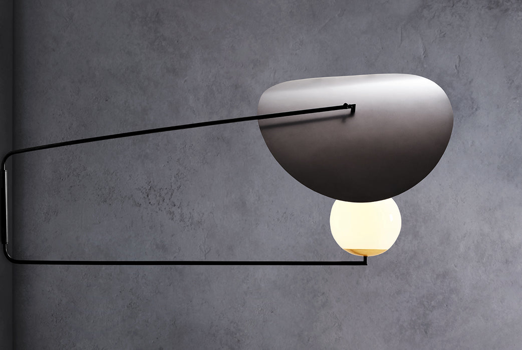 Minimalist 2-Arm Hat Wall Lamp