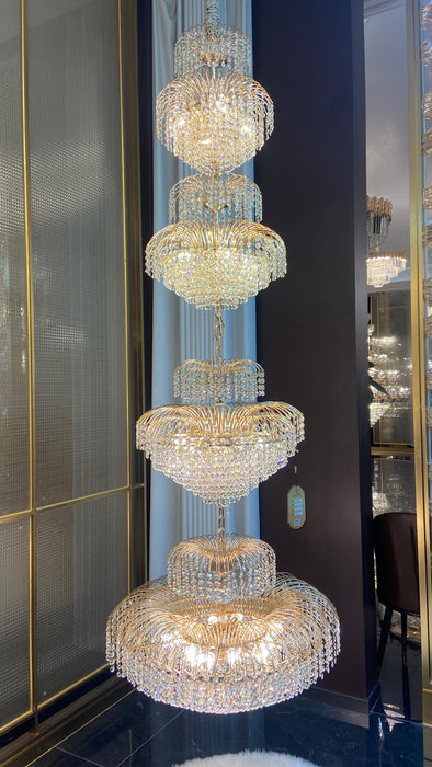 Luxury Fortune Tree Crystal Chandelier for Living Room/Staircase/Foyer