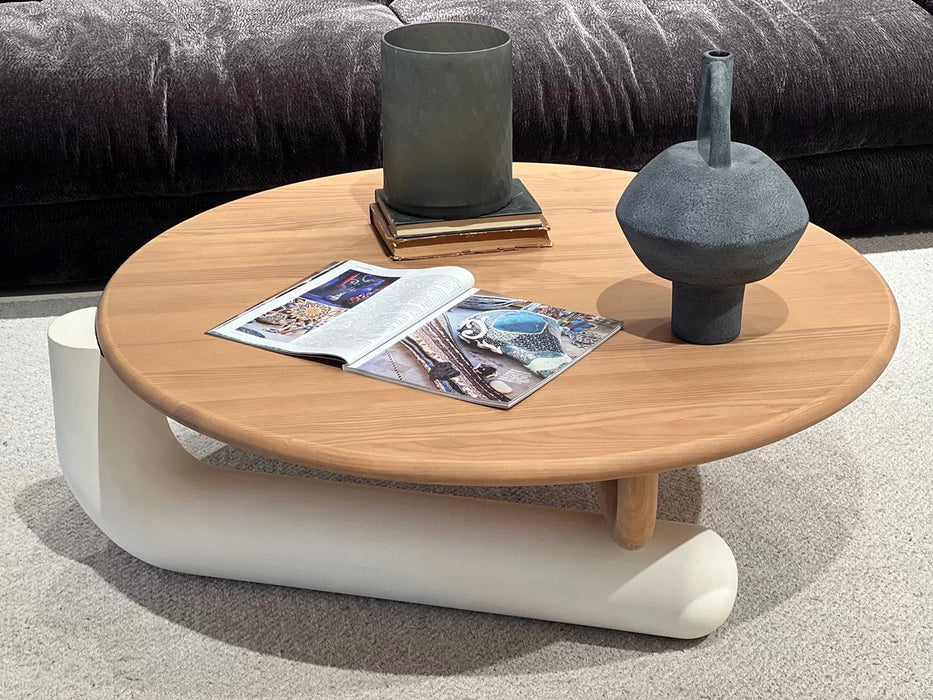 Modern French Cream Style Round Coffee Table