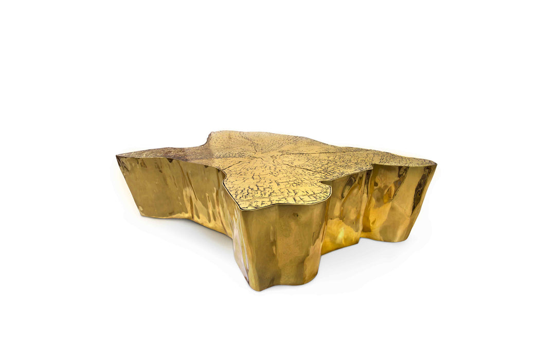 Luxury Golden Stump Coffee Table