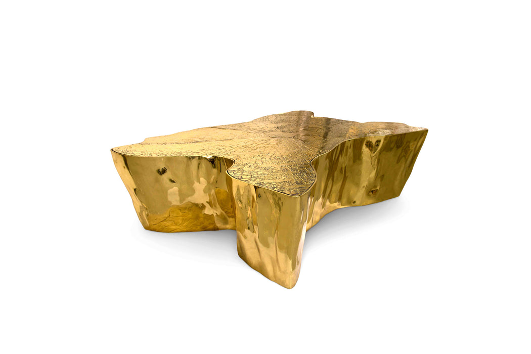 Luxury Golden Stump Coffee Table