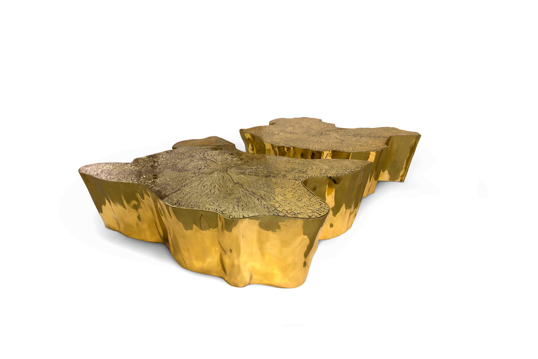 Luxury Golden Stump Coffee Table