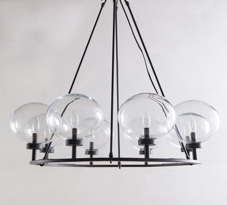 Modern Glass Globe Round Chandelier