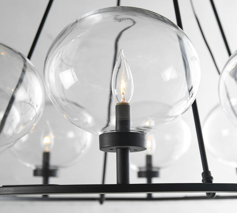 Modern Glass Globe Round Chandelier