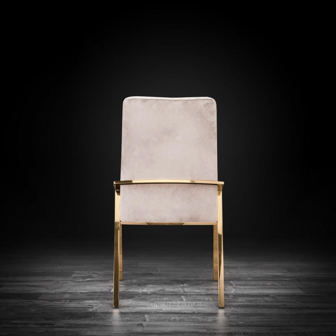 Modern Gold Base Dining Chair