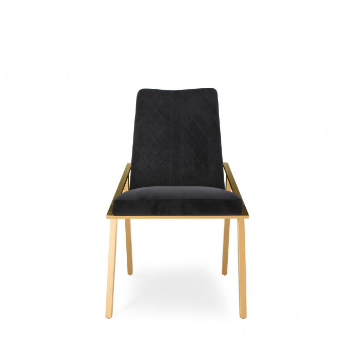 Modern Gold Base Dining Chair