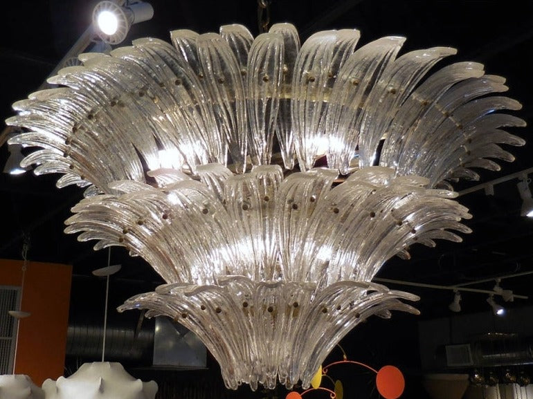 Flower Blossom Art Glass Chandelier for Living Room/Bedroom