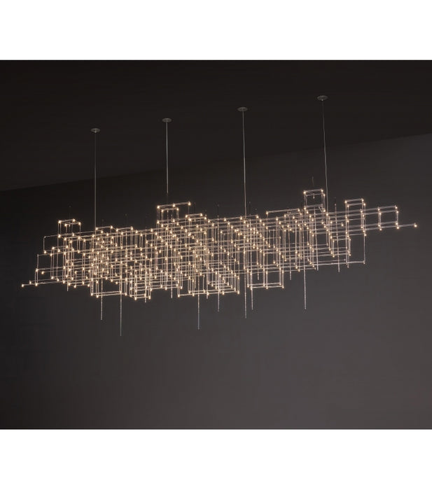 Modern Geometric Sputnik Chandelier