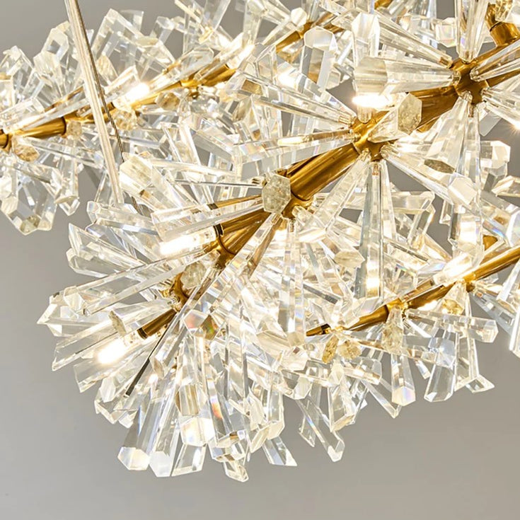 Contemporary Modern Frozen Ice Crystal Chandelier Light For Living Room ...