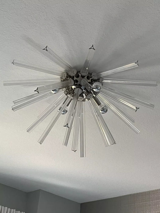 Flush Mount Sputnik Crystal Chandelier — Lyfairs