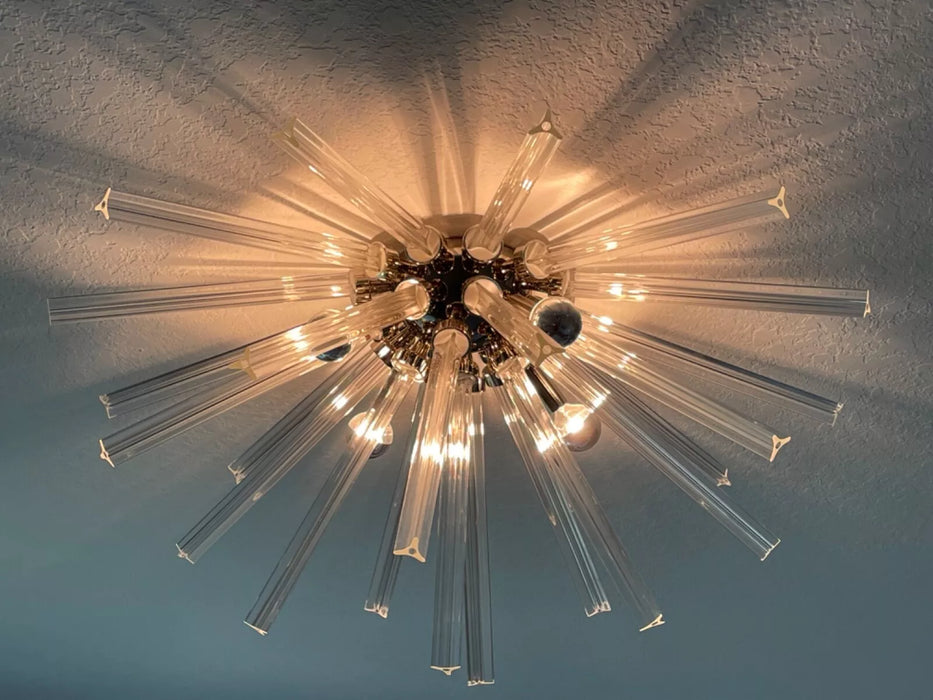 Flush Mount Sputnik Crystal Chandelier