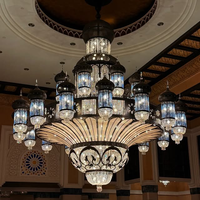 Arabian Nights Ornate Elegance Chandelier for High-ceiling