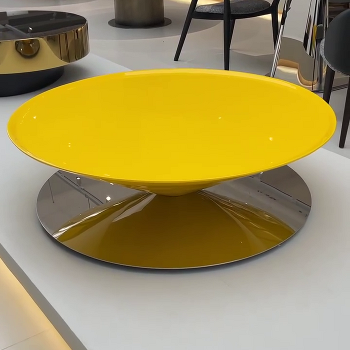 French Conical Hovering Flying Saucer Coffee Table