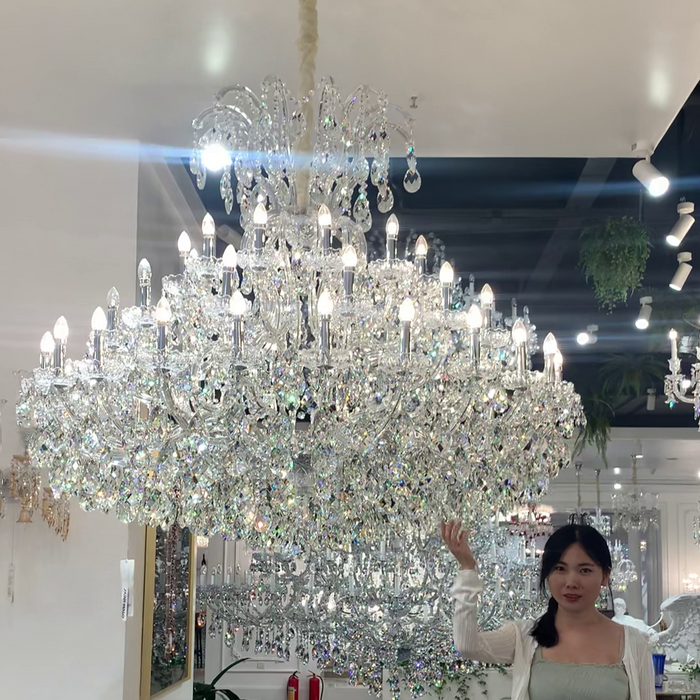 Luxury Classic Candle Light Crystal Chandelier for Living Room/Foyer/Hall