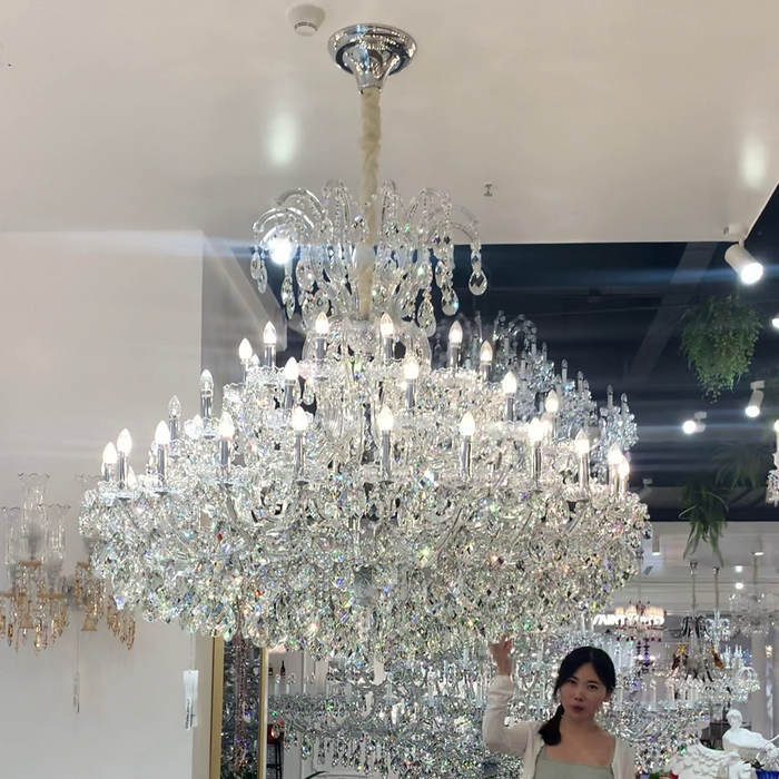 Luxury Classic Candle Light Crystal Chandelier for Living Room/Foyer/Hall