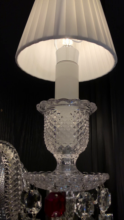 Candelabro de cristal con rama de vela, accesorio de iluminación de diseño artístico colorido tradicional para sala de estar/comedor, novedad de 2023