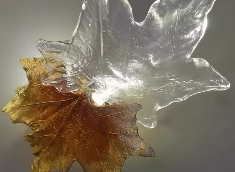 Art Design Brass&Crystal Maple Leaves Wall Lamp